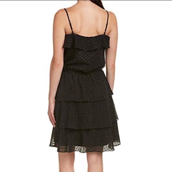 PARKER Black Ruffle Cocktail Dress! Size S. - Picture 2 of 8